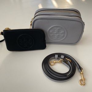 Tory Burch Perry Bombe Mini Crossbody Bag & Perry Bombe card case wallet